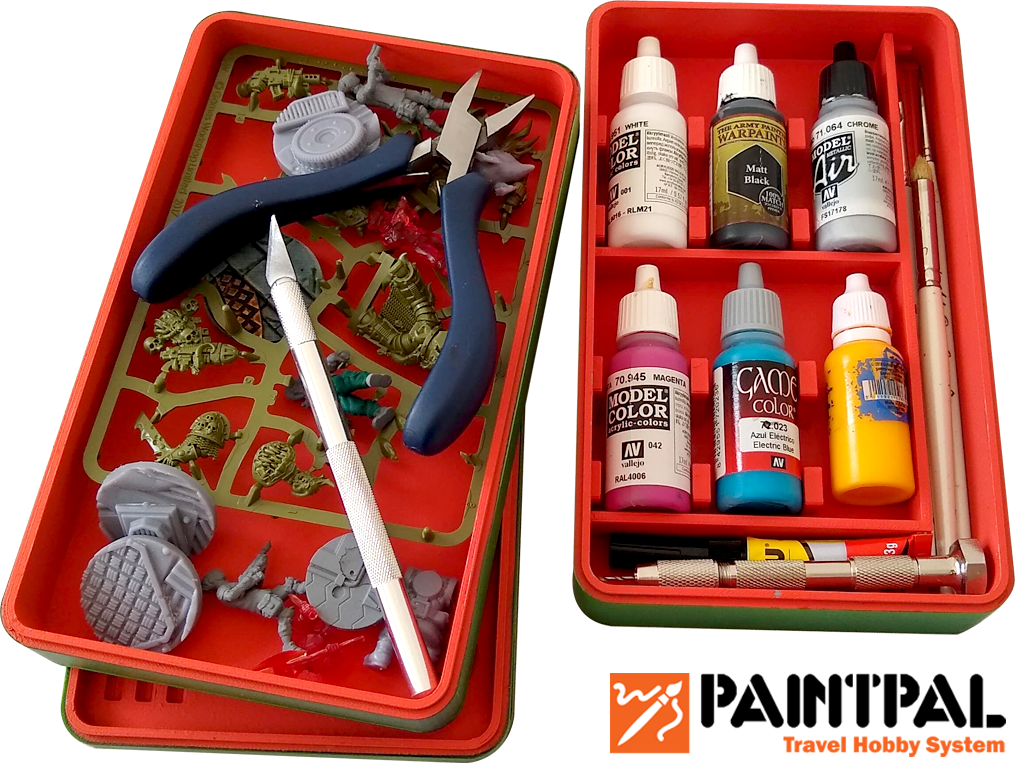 3d Corvus Games Hobby Kickstarter Painting Paints Palette Print 